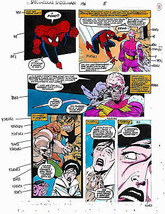 Original 1993 Marvel color guide art: Spectacular Spider-man 196 page 8/Buscema - $68.59