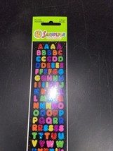 Sandylion Stickers Alphabet 1 Prismatic Sheet Scrapbooking Supply Colorful - £5.87 GBP
