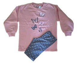 BCBG Girls Kids&#39; ~ 2-Pc. Set ~ MED (10/12) ~ CORAL ROSE ~ Sweatshirt ~ L... - $25.00