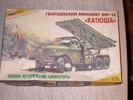 Zvezda 1:35  Soviet Rocket Launcher Truck Military Model Kit 3521 MMD Russia - $29.99