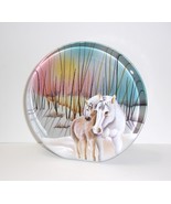 Fenton Glass &quot;First Snow&quot; Mare Foal Horse Paperweight Ltd Ed #3/27 JK Sp... - £208.18 GBP