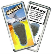 Milwaukee FootWhere® Souvenir Fridge Magnet. Made in USA - £6.33 GBP