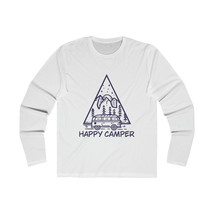 Happy Camper Van Line Art Crew Neck Tee - Slim Fit Forest Moon Stars Gra... - £28.28 GBP+