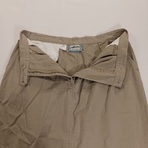 Pendleton Original Women's Beige/Khaki Cotton Rear Slit Denim Skirt Size 12 image 9