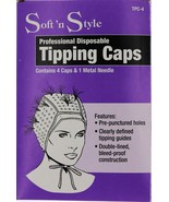 Package of Four Professional Disposable Tipping Caps plus metal needle - $12.45