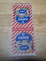 1 cent Topps Gum Only Natural flavors Matchbook cover - $5.00