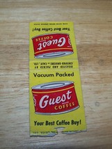 Guest coffee Matchbook cover Certified grocers of CALIF - $2.50