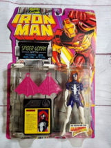 Iron Man Spider Woman Action Figure Marvel 1994 New on card Toy Biz - $9.85