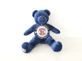 BOSTON RED SOX 2004 WORLD SERIES Team ML Beans 8&quot; BLUE Teddy Bear MLB Be... - $272.74 MXN