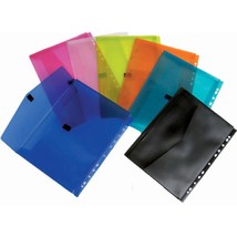 Colby Document Wallet with Filing Strip Pop A4 Assorted 12pk - $59.34