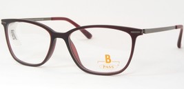 PASS P454 641 Mat Foncé Bordeaux Unique Rare Lunettes Cadre 51-15-140 Allemagne - £90.19 GBP