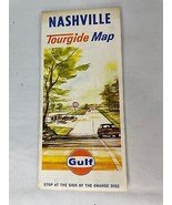 Vintage Gulf Oil Tourguide Map Nashville Tennessee 1966 - $16.34 CAD