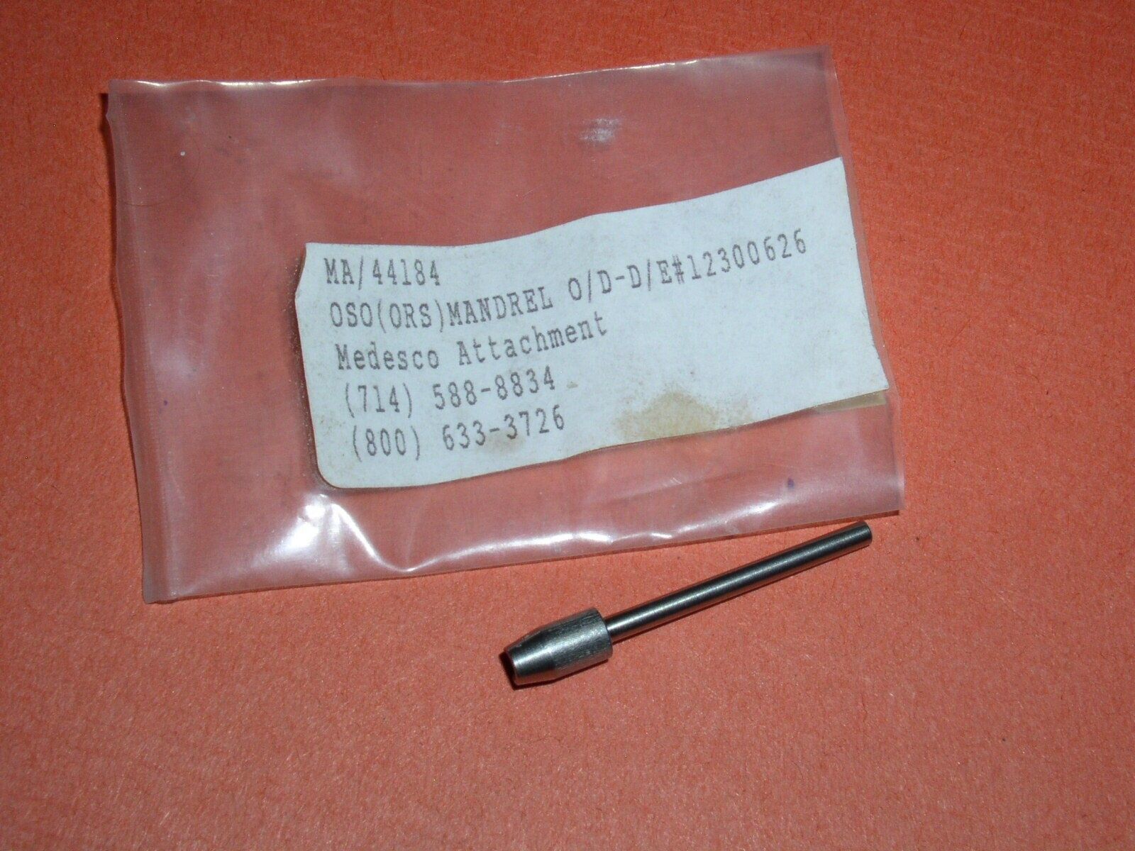 Medesco Mandrel Dental Lab Dentist Handpiece #44184 New Unused - $12.99