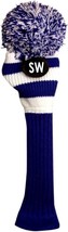 Majek Golf #SW Blue &amp; White Limited Edition Hybrid Head Covers - £13.15 GBP