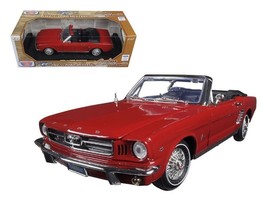 1964 1/2 Ford Mustang Convertible Red &quot;Timeless Classics&quot; Series 1/18 Diecast M - £52.86 GBP