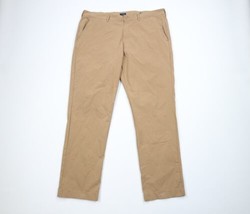 J Crew Flex Mens Size 38x32 Distressed Straight Leg Chino Pants Duck Brown - £31.54 GBP