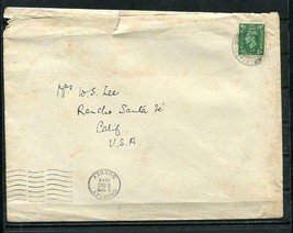 Great Britain 1948 Cover Revenue stamps Crawley to USA  9506 - $4.95