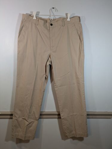 Brooks Brothers 346 Chino Flat Front Pants Men’s Size 38x30 Tan Slacks - $17.82