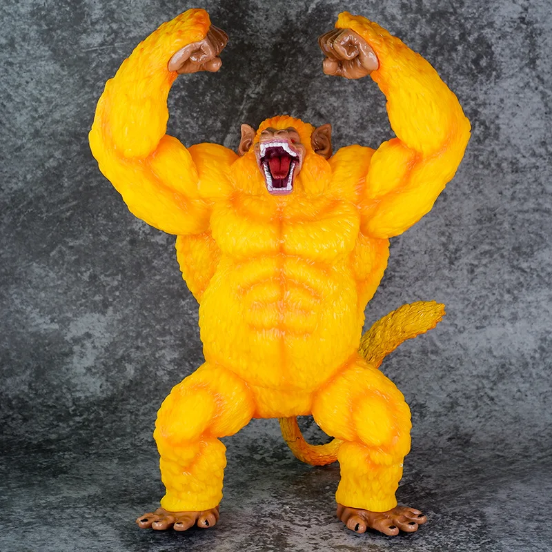 40cm Anime Dragon Ball Z Super Saiyan Son Goku Golden Gorilla Great Ape PVC - £47.17 GBP