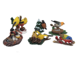 Set of SIX Bradford Exchange Bird Figurines HOLIDAY TWEETS Song Bird Col... - £47.56 GBP