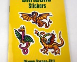 Dragon Stickers 20 Full Color Pressure Dianne Gaspas-Ettl Dover Printing... - $13.85