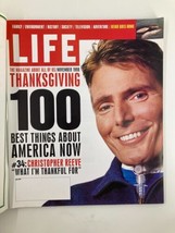 Life Magazine November 1998 Christopher Reeve in Thanksgiving No Label - £9.02 GBP