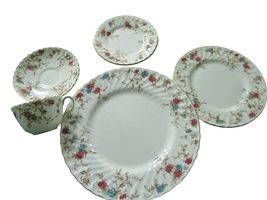 Minton Compatible with England ANCESTRAL Pattern China 5 and 4 PCS Dinner Set Or - £97.64 GBP+