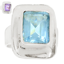 Very Beautiful Alexandrite Ring Size 6 US or M, 925 Silver, Handmade - £22.01 GBP
