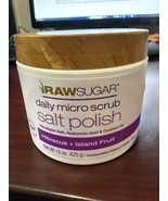 Raw Sugar Daily Micro Body Scrub Salt Polish Hibiscus + Island Fruit 15 ... - $294.37 MXN