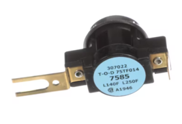 York 307022, T-O-D 75TF014, 7585, Limit Switch/Thermostat, Opens 140F, C... - $70.16