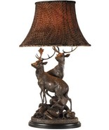 Sculpture Table Lamp MOUNTAIN Lodge Grand Stags Pheasant Feather Design ... - £1,378.01 GBP