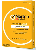 Norton Antivirus Basic, 1 Year, 1 Device, Key - £27.54 GBP