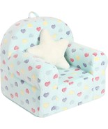 Colorful Heart Kids Sofa With Star Throw Pillow, High Back Toddler, Lake... - $1,946.14 MXN