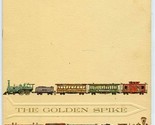 The Golden Spike Menu Ramada Inn St Louis Missouri Railroad Trains Cover... - $37.62