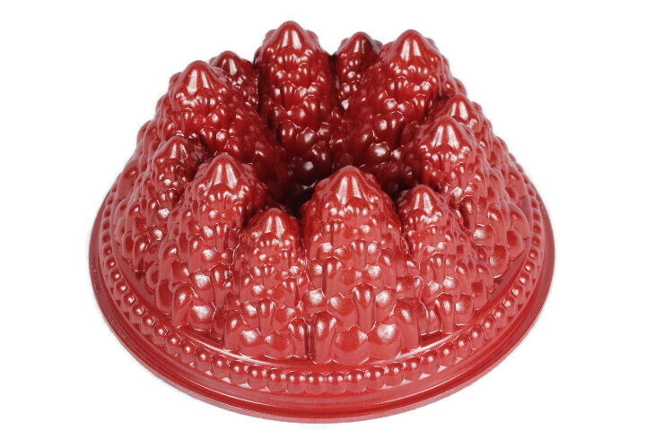 Nordic Ware Cast Aluminum Red Bundt Cake Pan Fine Forest Christmas Tree 2.1 L - $39.59