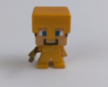 Mattel Minecraft Mini Series 1 Steve With Gold Armor &amp; Sword 1&quot; Mini Figure - £4.56 GBP
