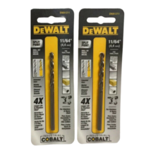 Dewalt Split Point DWA1211 Industrial Cobalt Drill Bit  11/64&quot; Pack of 2 - £19.43 GBP