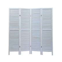 Old White Sycamore Wood Room Divider Screen - $182.99