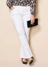 Freemans Feel Good Lift &amp; Sculpt Mia Bootcut Jeans White UK 16L (fm109-8) - $50.47