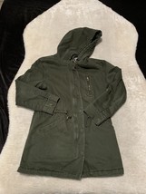 Banana Republic Womens Green Utility Faux Fur Lined Hooded Jacket Medium... - £21.02 GBP