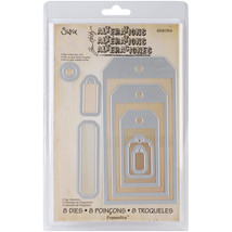 Sizzix Framelits Dies By Tim Holtz 8/Pkg-Tag Collection - £19.19 GBP