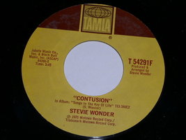 Stevie Wonder Contusion As 45 Rpm Record Vinyl Tamla Label - £10.20 GBP