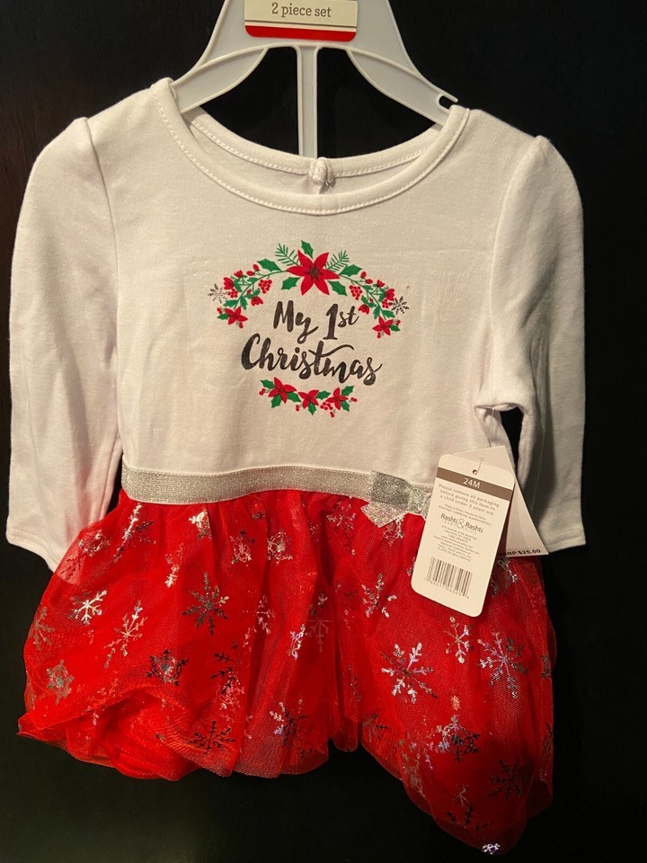 Start Up Kids Girl&#39;s My 1st Christmas 2 Piece 24M *NEW w/Tags* s1 - $17.99