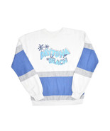 Vintage 80s Daytona Beach Florida Sweatshirt Size M Tourist Color Block ... - £18.18 GBP