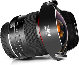 Meike 8Mm F3.5 Ultra Wide Angle Fisheye Lens For Canon Eos Ef Mount Aps-C, Etc - $203.97