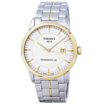 Tissot Men&#39;s Powermatic 80 Ivory Dial Watch - T0864072226100 - £226.49 GBP