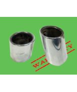 11-2016 bmw 528i f10 exhaust tail pipe tips muffler pair chrome right left - €54,33 EUR