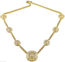 Medusa Necklace New Seven Head Pendant With 38 Inch Cuban Link 8mm Wide Chain - £26.40 GBP