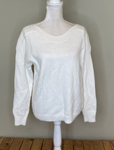 velvet heart NWOT women’s Knit pullover sweater size S white D12 - £8.17 GBP