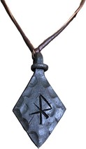 NauticalMart Hand Forged Love Rune Medieval Pendant Viking Iron Necklace... - €42,21 EUR